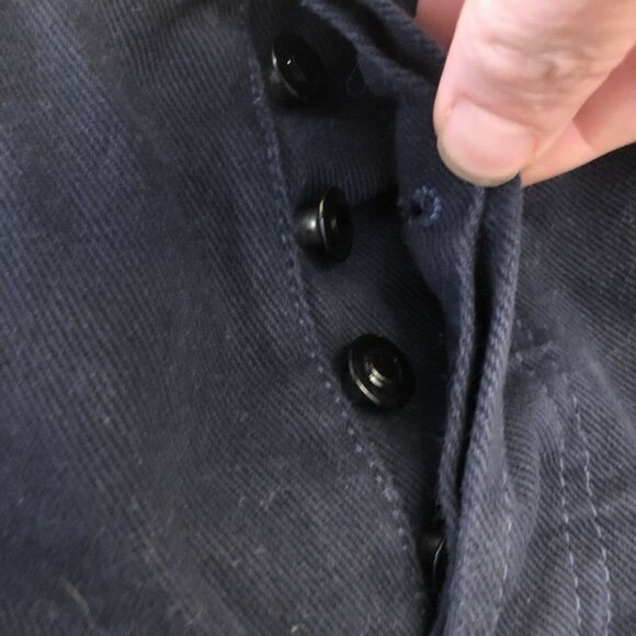 Brandy Melville Hi Rise Button Fly Distressed Denim Short 26 - Picture 2 of 12